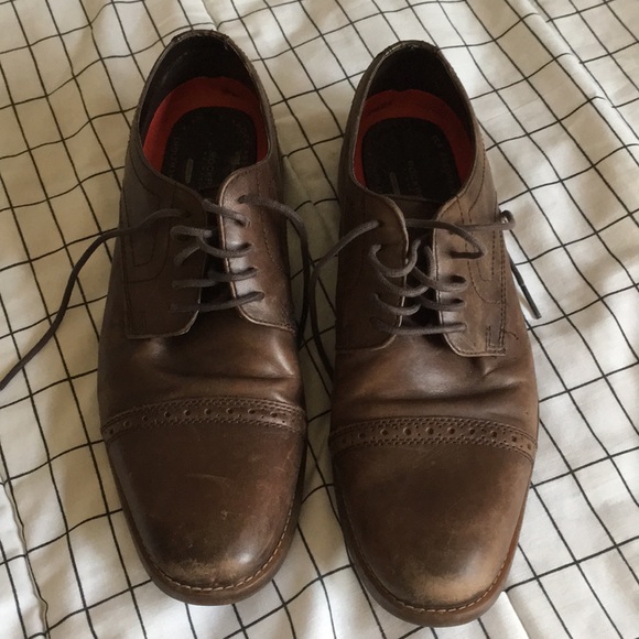 Rockport Style Purpose Cap Toe Oxfords Mens Size 9 - Picture 4 of 5